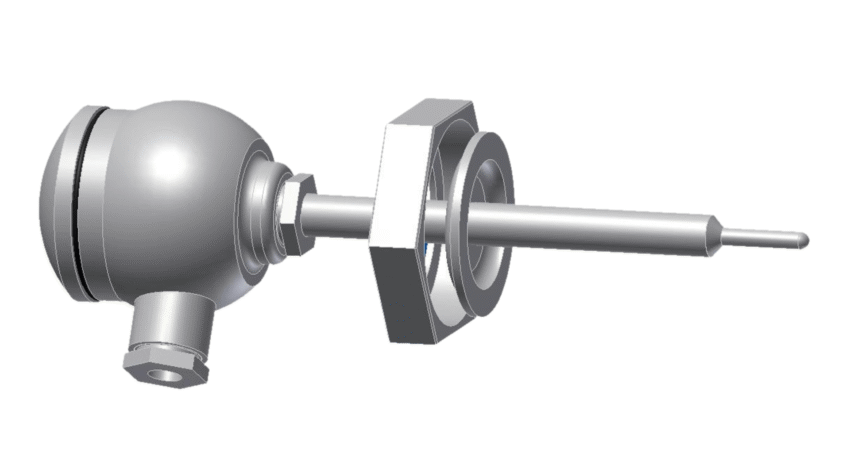 RTD Sensor w BSM Flange 1