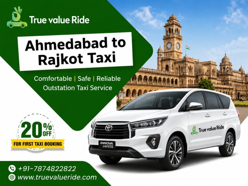 Ahmedabad to Rajkot Taxi