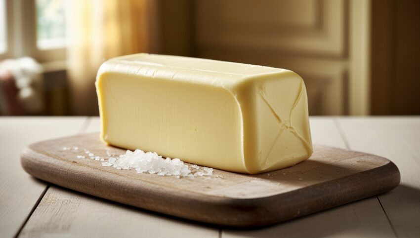 phoenix v0.9 generate a highly detailed and realistic image of a block of creamy yellow unsal 2