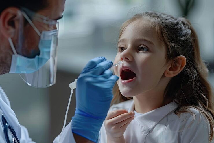 imgi 11 pediatrician doing mouth swab dna test little girl clinic 641503 120714