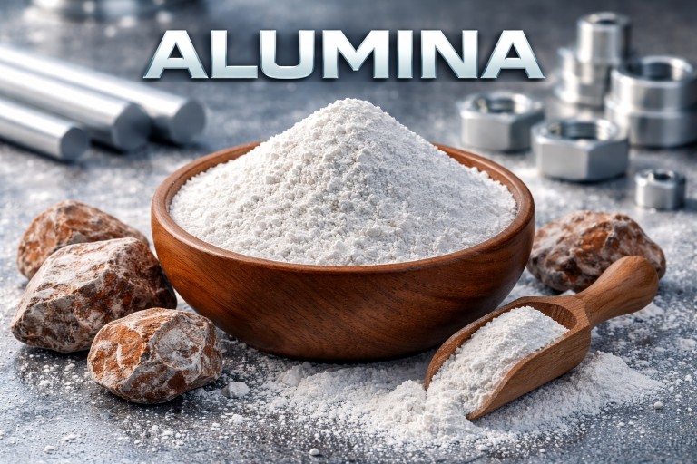 Alumina and raw bauxite elements