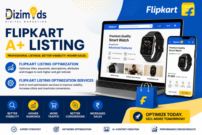 Flipkart A Listing Marketing Banner