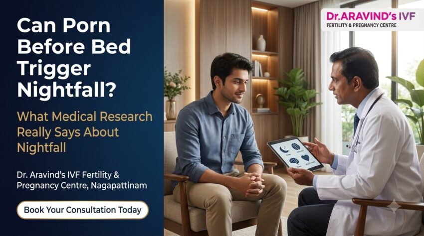 porn before bed nightfall medical facts banner 1