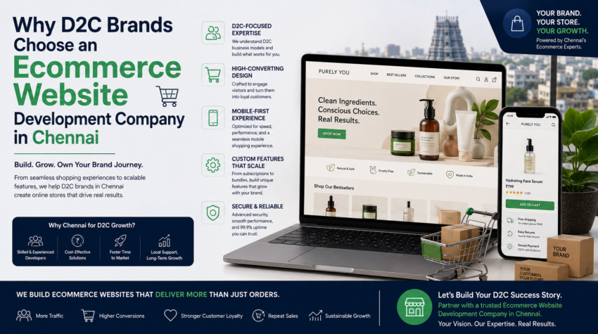 Why D2C Brands Choose an Ecommerce Website Development Company in Chennai