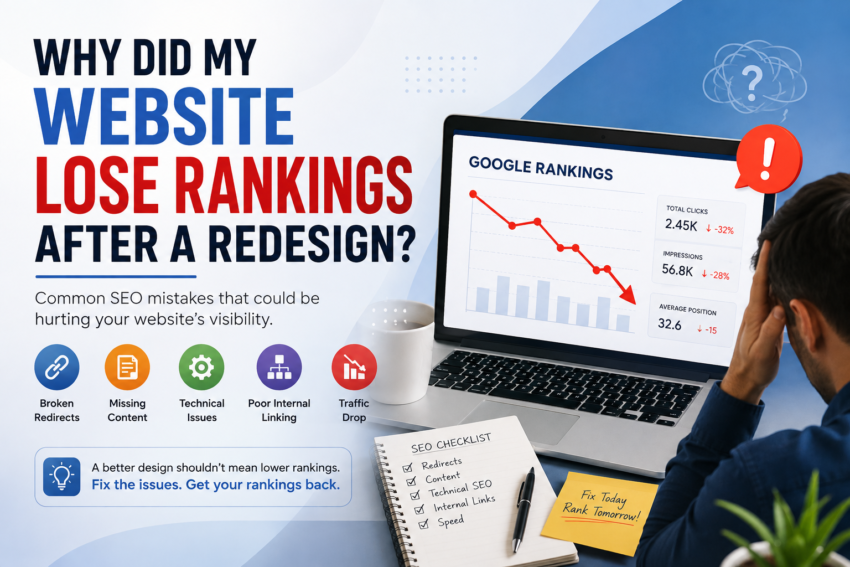 Why Did My Website Lose Rankings After a Redesign