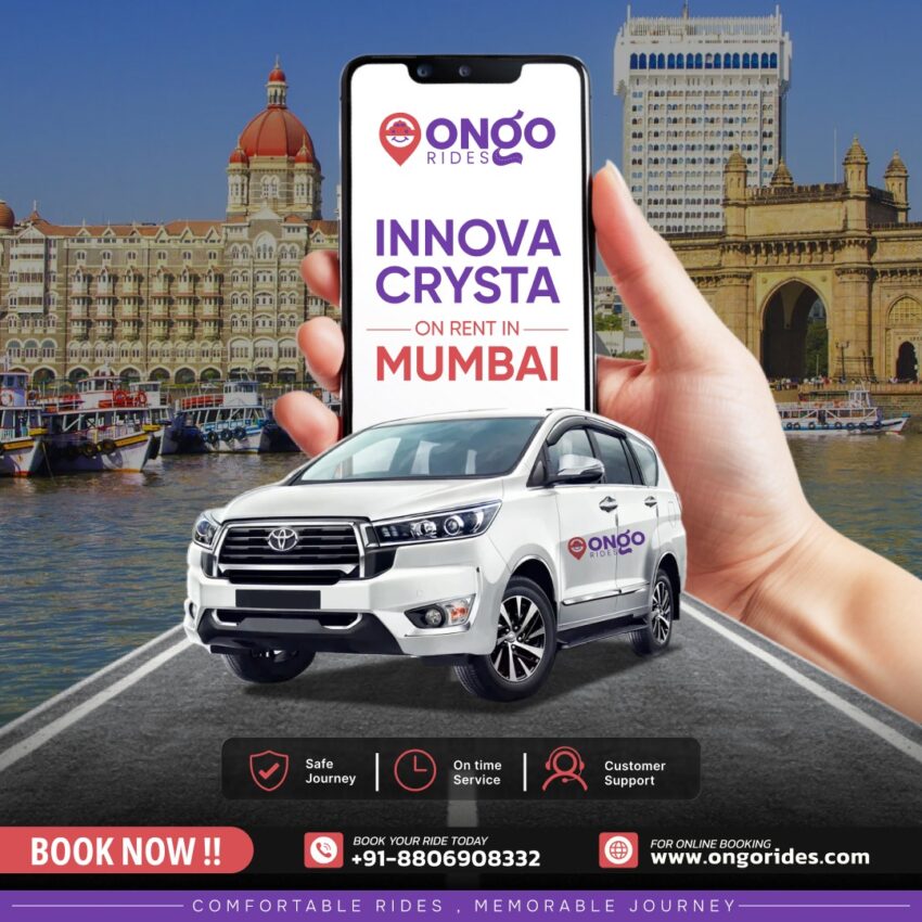 innova Crysta on rent inMumbai