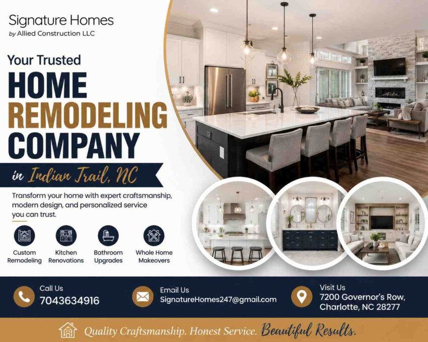 home remodeling company indian trail nc