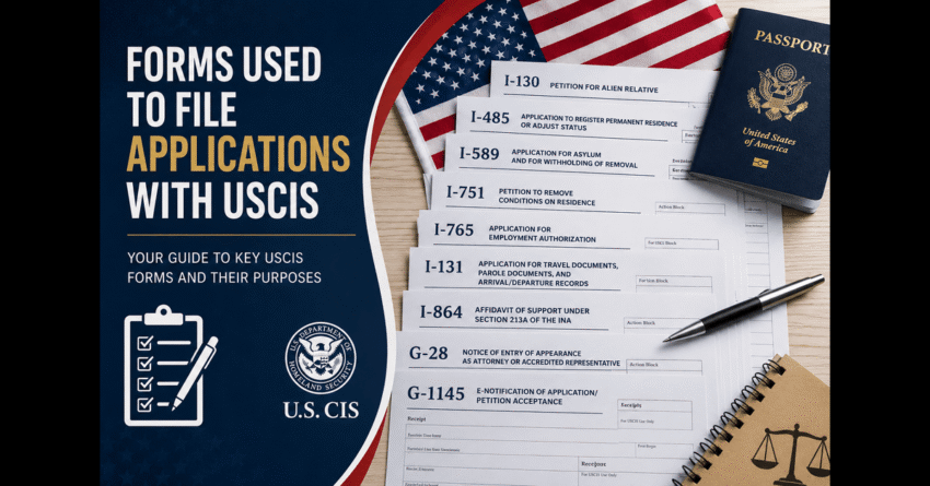 USCIS Forms Used to File Applications