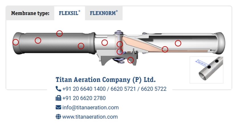 Air diffuser for aeration tank