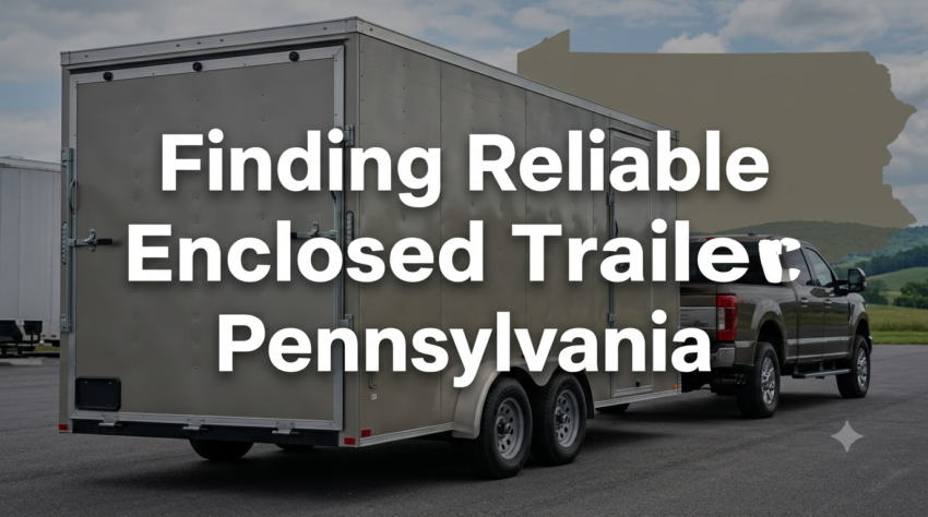 Finding Reliable Enclosed Trailer Dealers in Pennsylvania