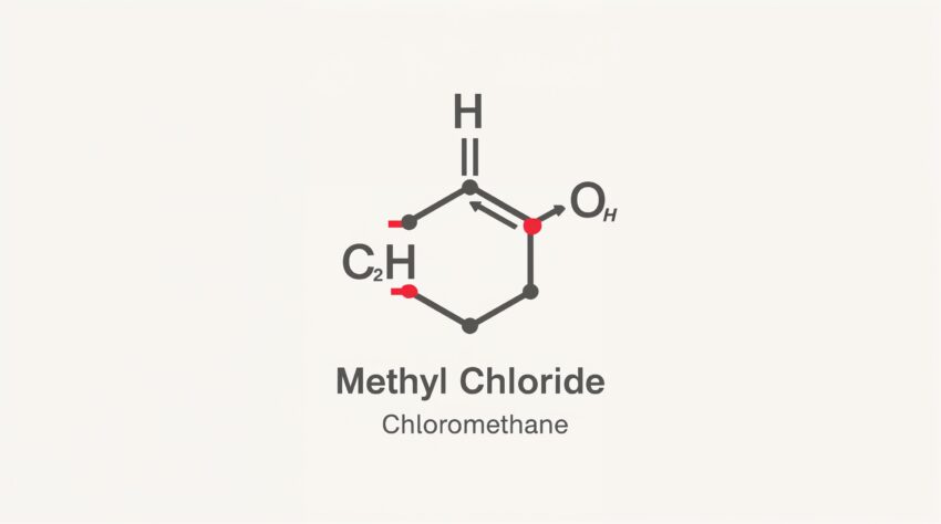 lucid origin A scientific illustration depicting the molecular structure of Methyl Chloride a 1