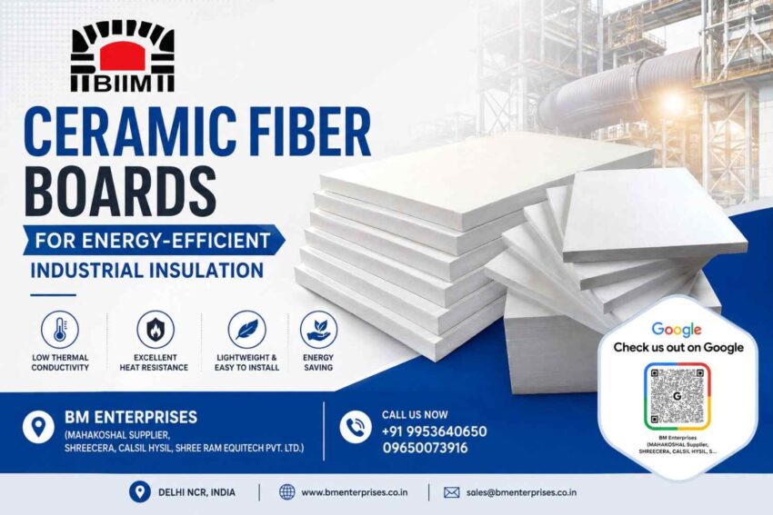 Ceramic Fiber Boards for Energy Efficient Industrial Insulation