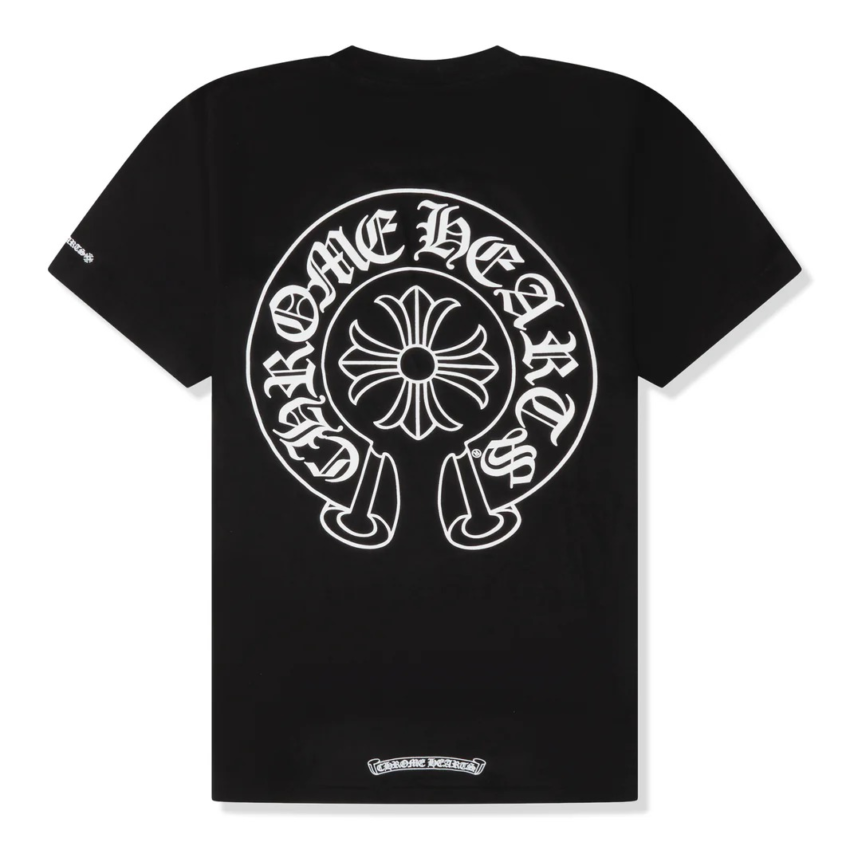 black chrome heart shirt E2 80 8B