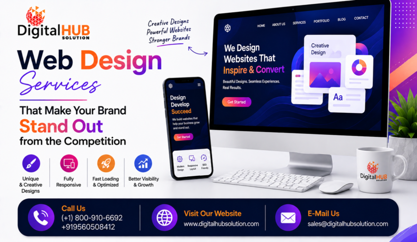 Web Design Services That Make Your Brand Stand Out from the Competition