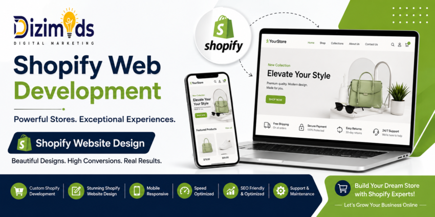 Shopify Web Development Banner