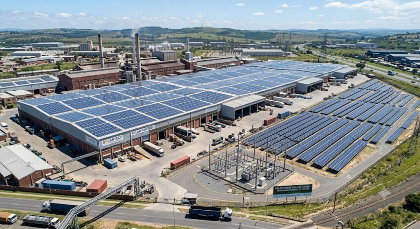 Solar power for factories