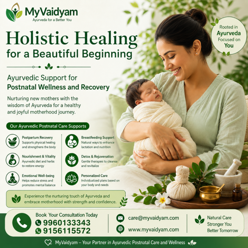 Post Natal Care Treatment in India Ayurvedic Support for a Healthy Postpartum Journey