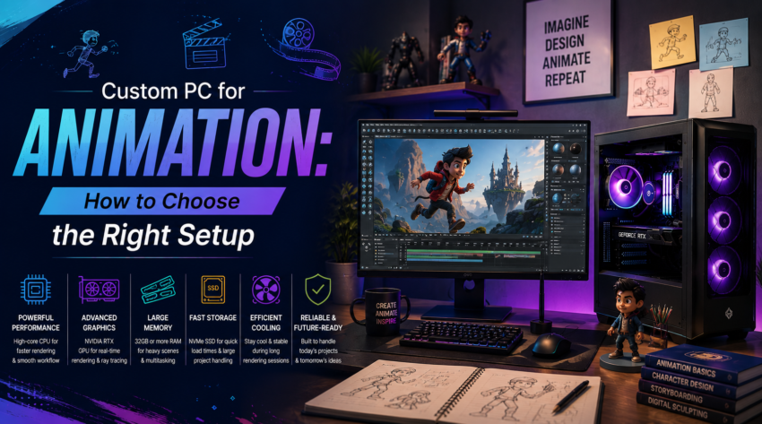 Custom PC for Animation How to Choose the Right Setup