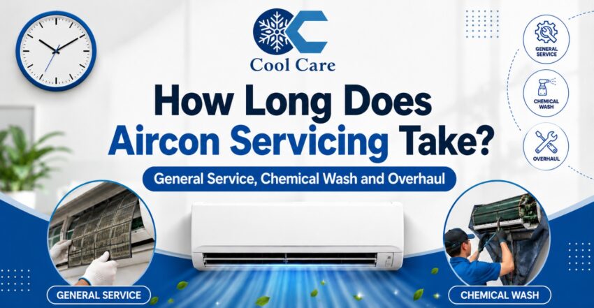 How Long Does Aircon Servicing Take General Service Chemical Wash and Overhaul
