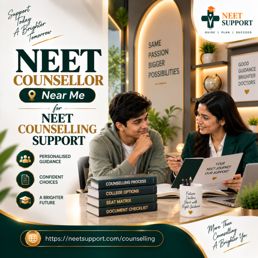 NEET Counsellor Near Me for NEET Counselling Support NEET Support
