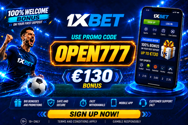 1xBet Promo Code 2027 — Exclusive Bonus up to 100%