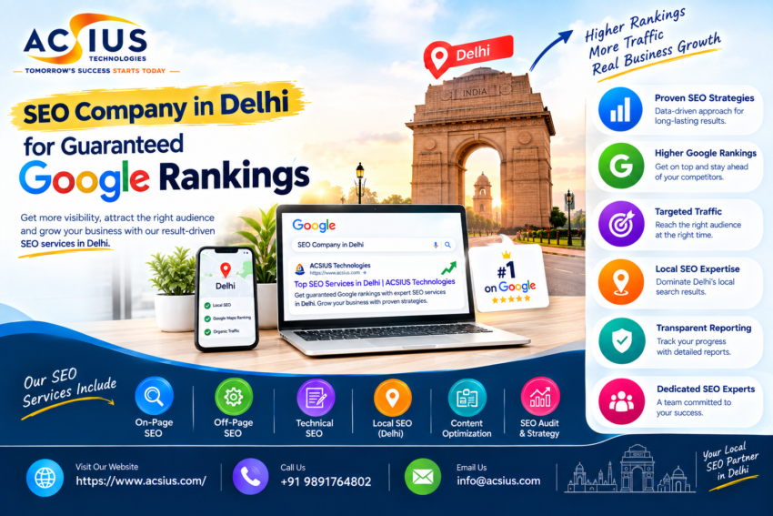SEO Company in Delhi for Guaranteed Google Rankings