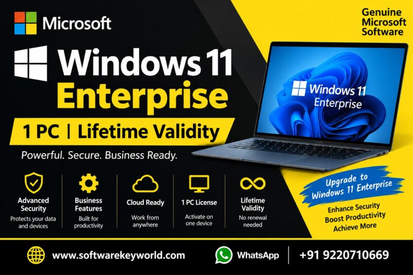 Windows 11 Enterprise 1 PC Lifetime Validity