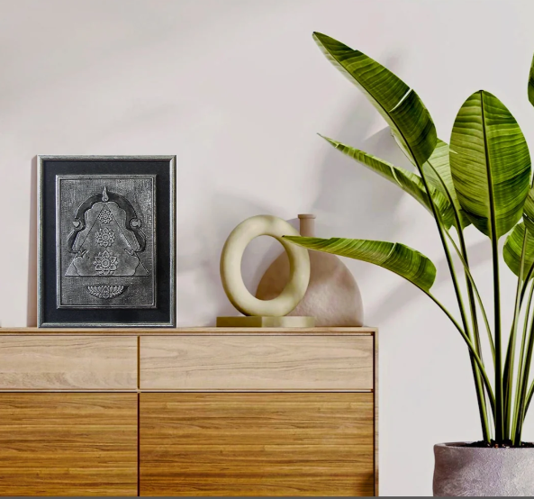 Contemporary ganesha metal wall decor