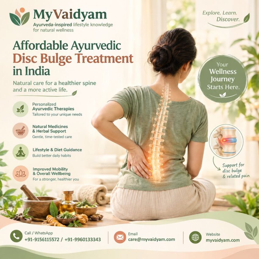 Disc Bulge Care in India Exploring Ayurveda Personalized Therapies and Spinal Wellness