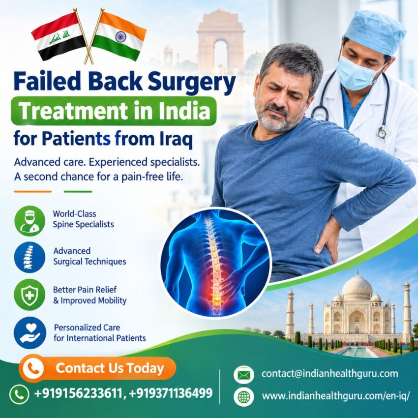 Failed Back Surgery Treatment in India for Patients from Iraq