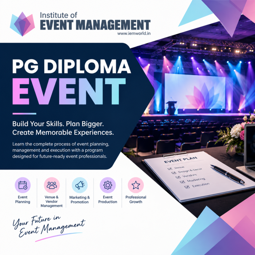Event Management Course Poster