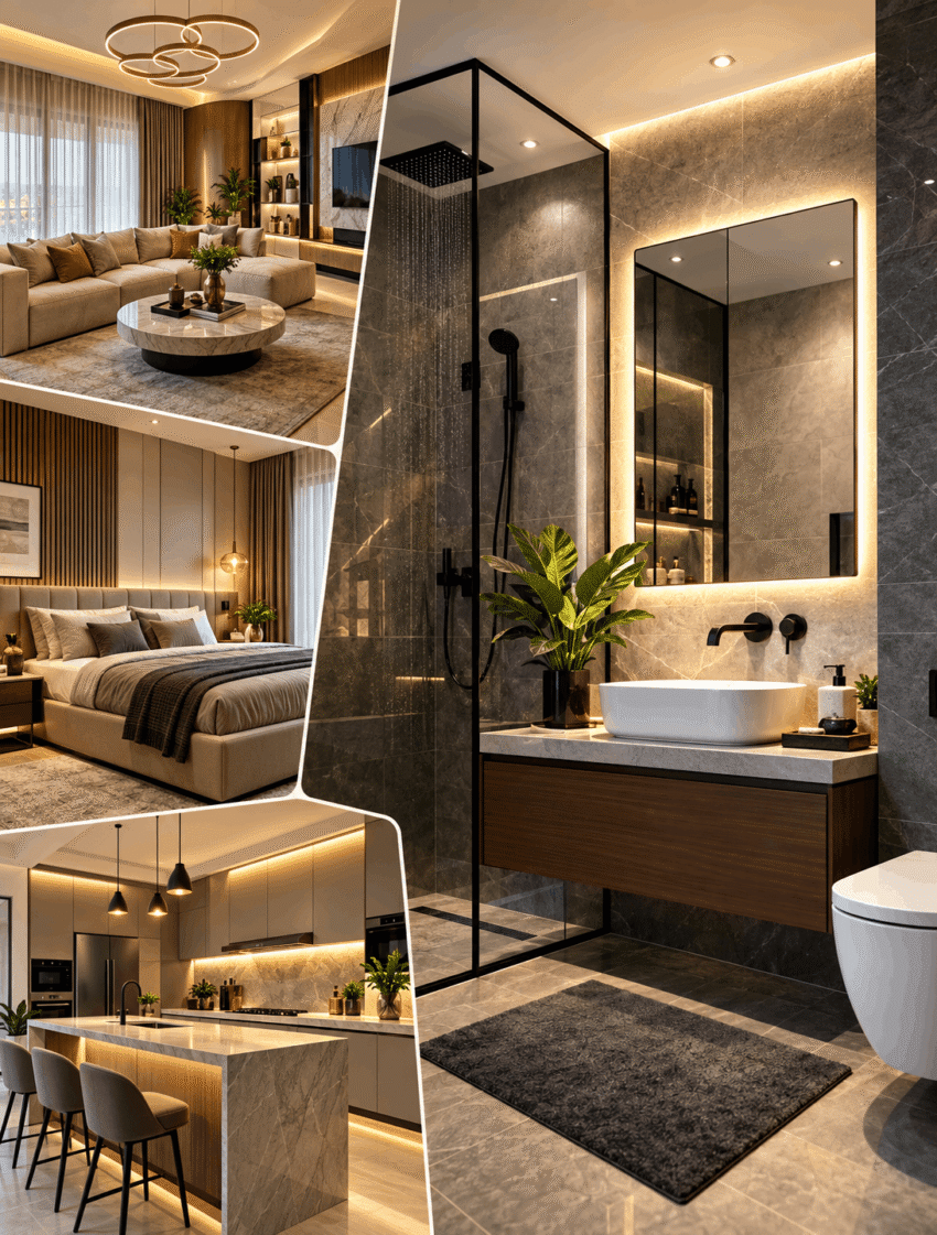 Luxury Home Interiors and Spa Bathroom 1