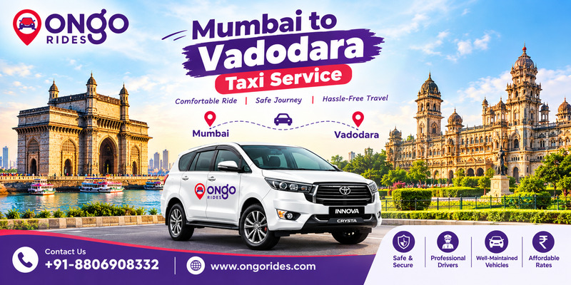 Mumbai to Vadodara Taxi Service