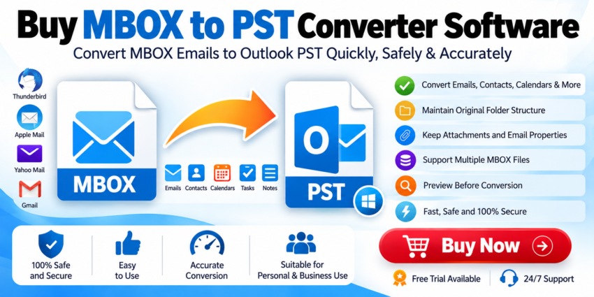 MBOX to PST Converter Software Banner