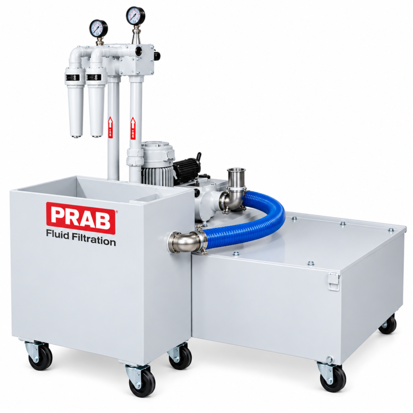 PRAB Fluid Filtration System with Blue Hose