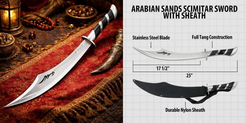 arabian sands scimitar sword decorative display
