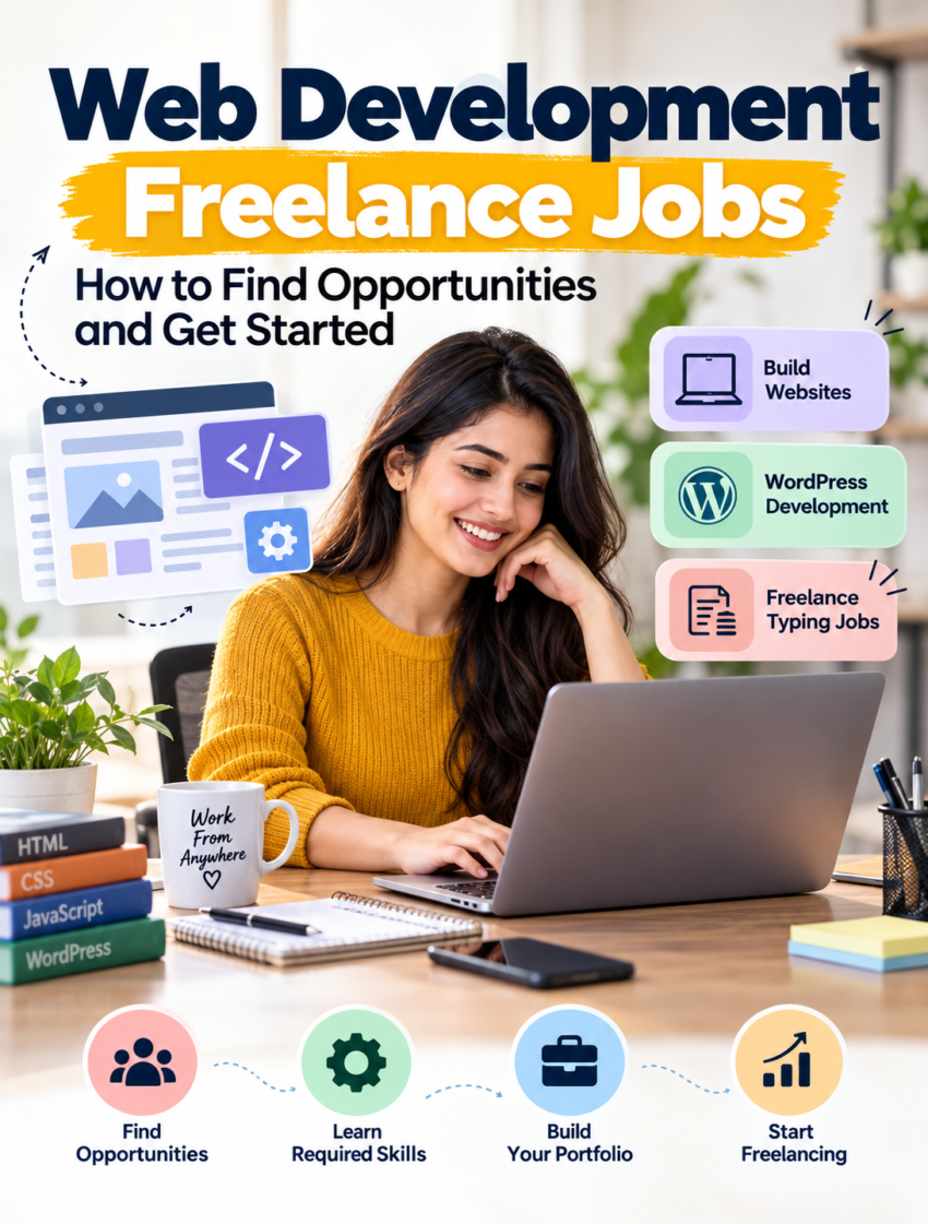 Web Development Freelance Jobs Infographic