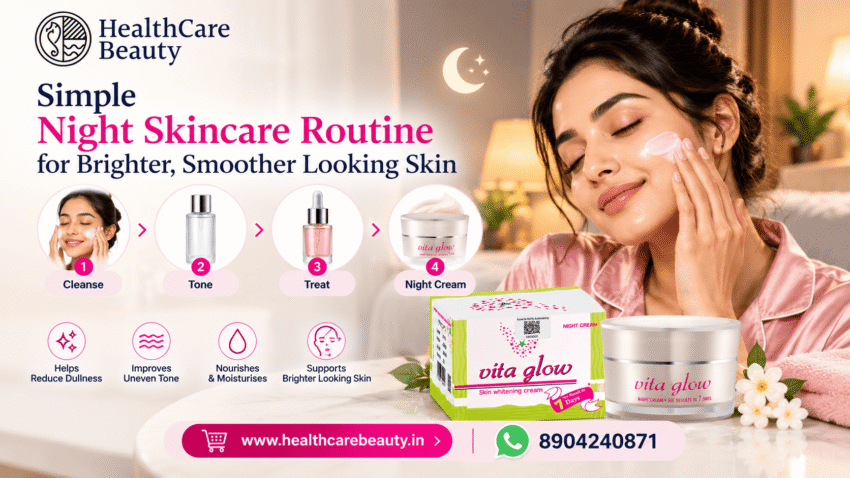 Simple Night Skincare Routine 1