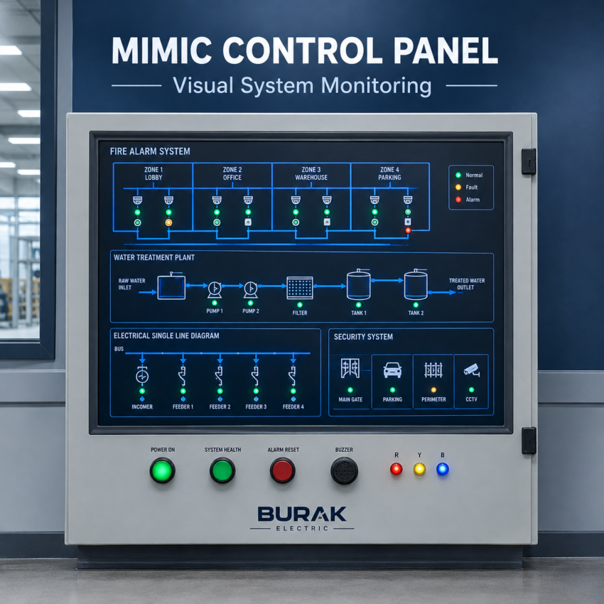 Industrial Mimic Control Panel Showcase