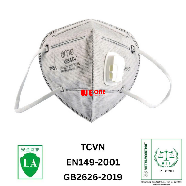 KHẨU TRANG CÓ VAN THỞ 9541V AMS