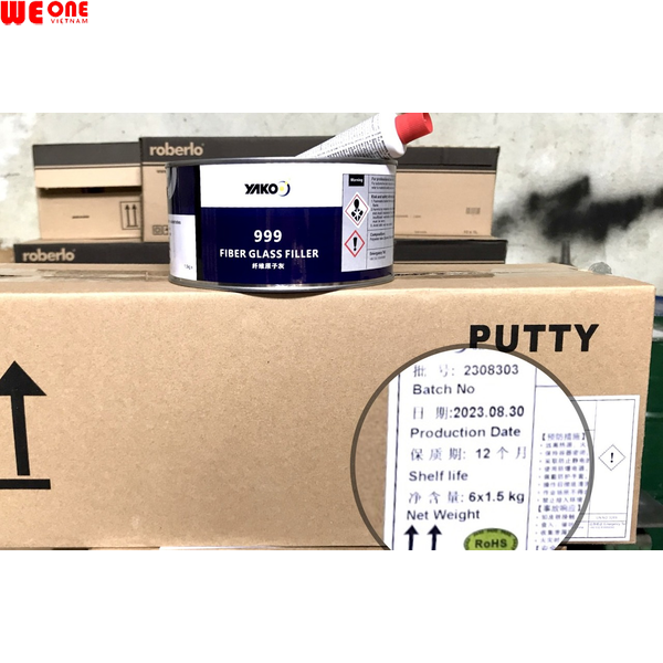 BỘT TRÉT BẢ SỢI THỦY TINH 1.5KG CHÍNH HÃNG