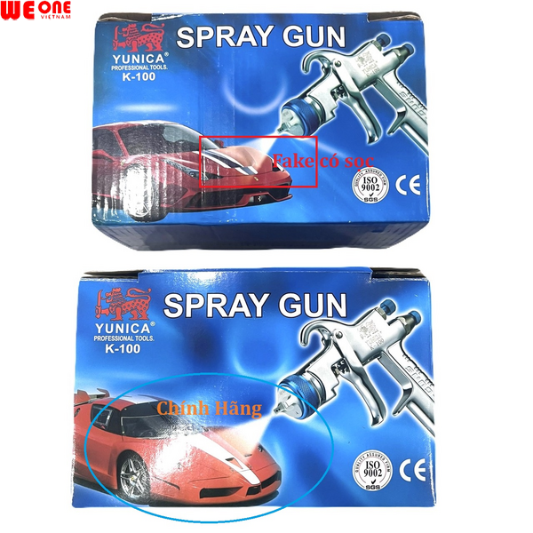 DỤNG CỤ PHUN SƠN YUNICA K100