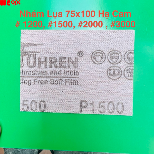 Nhám lụa hạ cam đánh bóng ô tô xe máy chuyên dụng kích thước 75x100