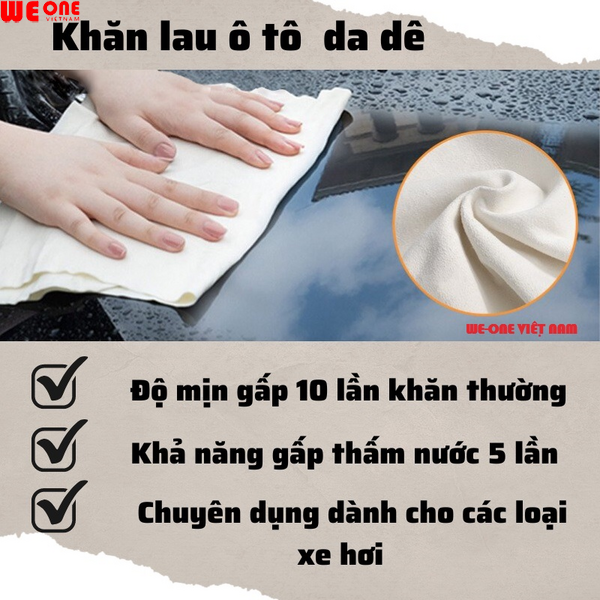 KHĂN LAU THẤM HÚT NƯỚC GIỐNG DA DÊ