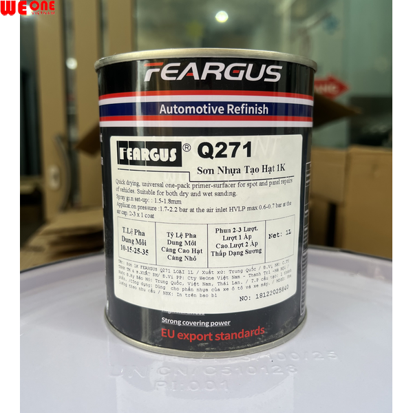 Q271 SƠN NHỰA TẠO GAI PHỤC HỒI NHỰA ĐEN 1K