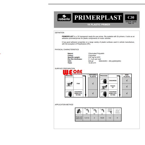 SƠN LÓT NHỰA ROBERLO PRIMERPLAST NK TÂY BAN NHA