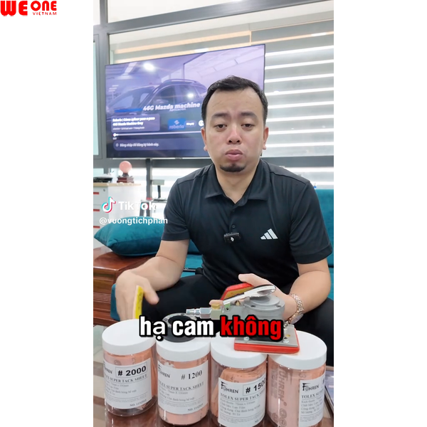 Nhám lụa hạ cam đánh bóng ô tô xe máy chuyên dụng kích thước 75x100