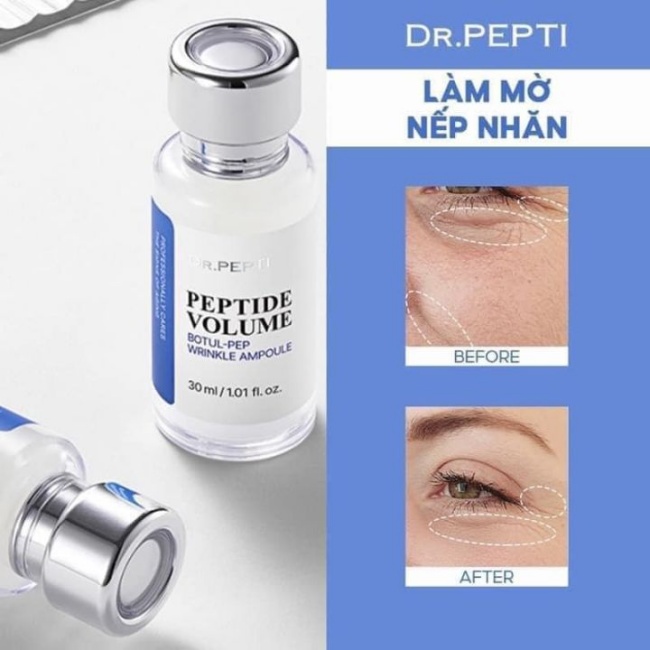 Tinh Chất Làm Mờ Nếp Nhăn Dr.Pepti Peptide Volume Botul-Pep Wrinkle Ampoule 30ml