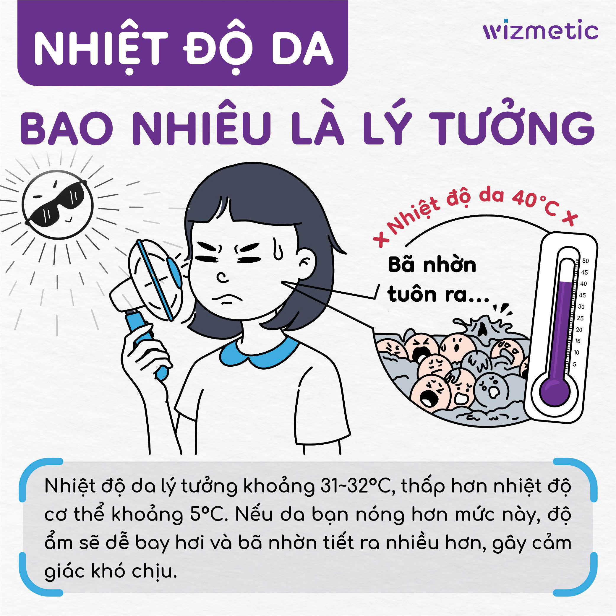 Nhiệt độ da bao nhiêu là lý tưởng để da luôn khỏe mạnh?