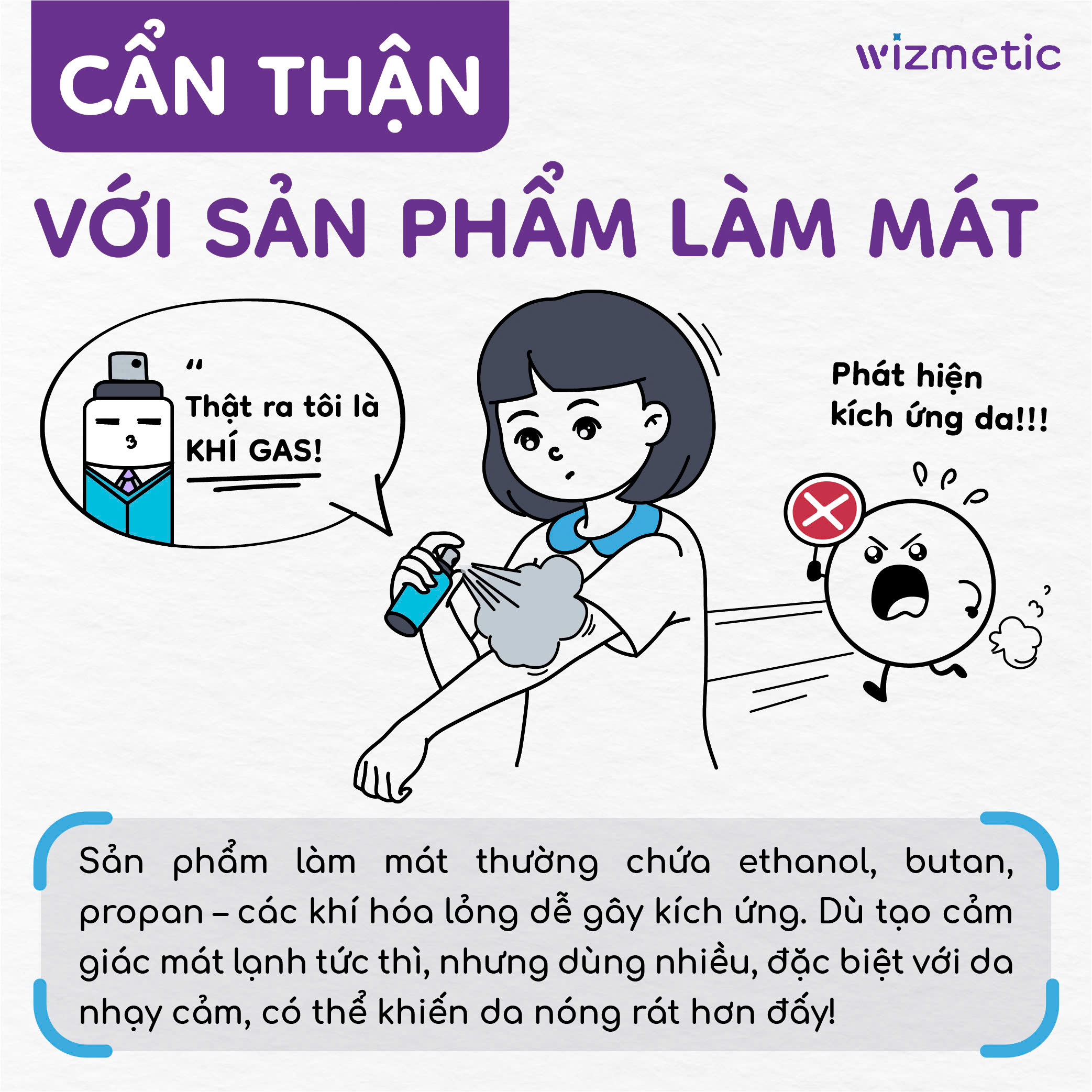 Cẩn thận với sản phẩm làm mát da tức thì